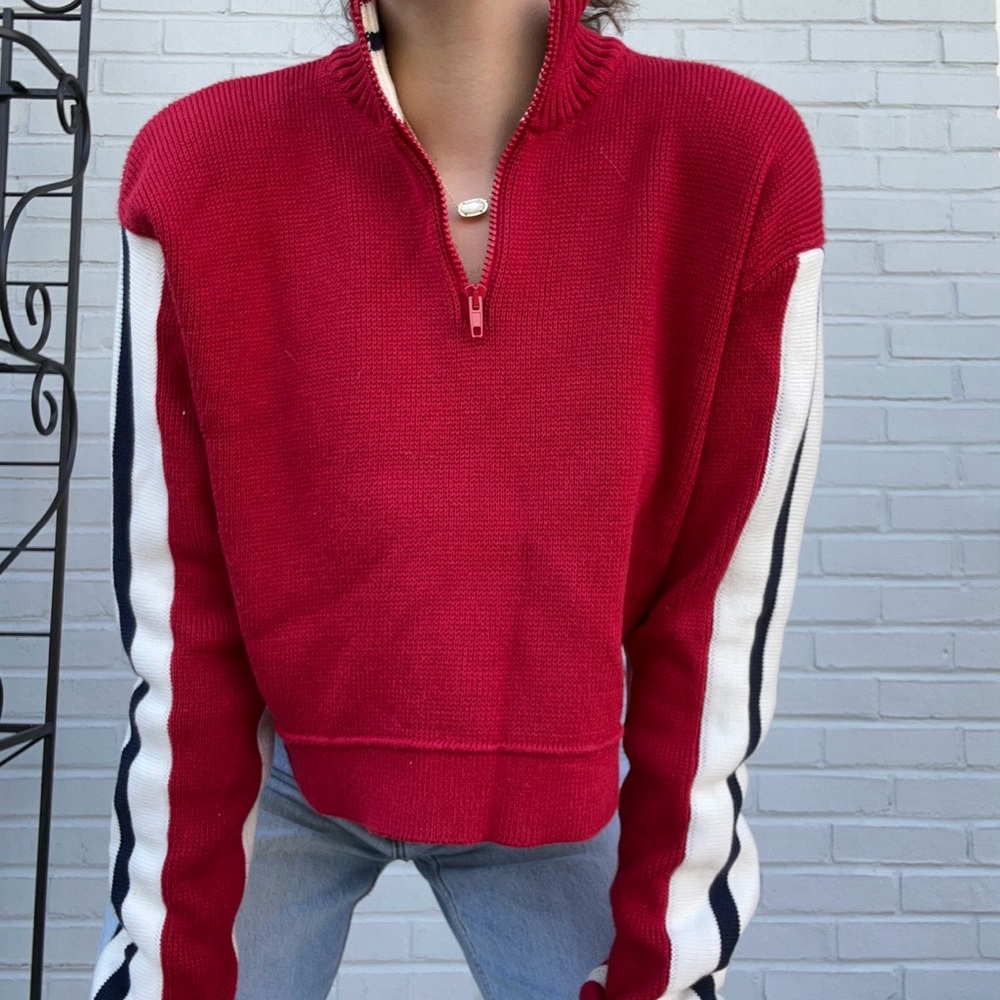 Brandy Melville Quarter Zip Sweater!